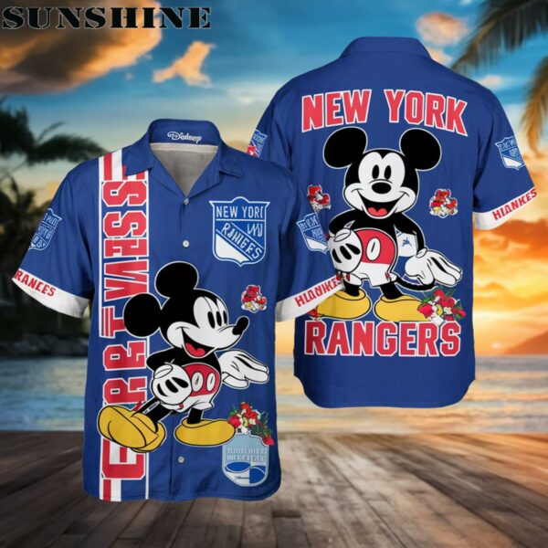 New York Rangers x Disney Mickey Hawaiian Shirt Printed Aloha