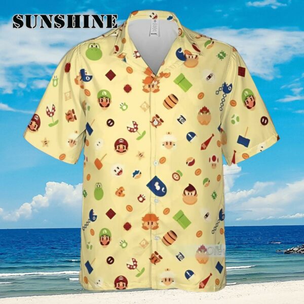 Nintendo Super Mario Hawaiian Shirt Mario Game Hawaii Shirt Aloha Shirt Aloha Shirt