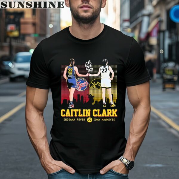 Official 22 Caitlin Clark Indiana Goat Fever And Iowa Hawkeyes Shirt 1 men shirt