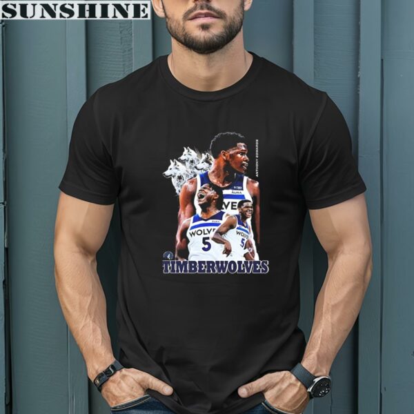 Official Minnesota Timberwolves Anthony Edwards Basketball Stars The Wolf shirt 1 men shirt