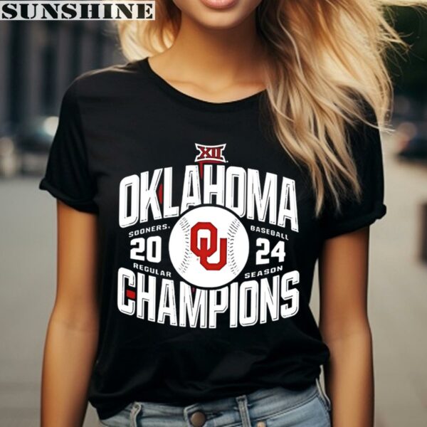 Oklahoma Sooners Baseball Regular Season Champions 2024 Shirt 2 women shirt