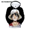One Piece 3D Printed Hoodie One Piece Luffy Hoodies Men Women Anime Printed Thumb