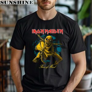 POM Gold Eddie Iron Maiden Piece Of Mind Shirt 1 men shirt