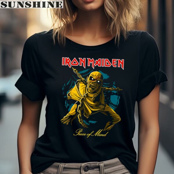 POM Gold Eddie Iron Maiden Piece Of Mind Shirt 2 women shirt