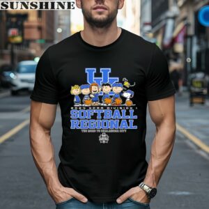 Peanuts Characters 2024 NCAA Division I Softball Regional Kentucky Wildcats Logo Shirt 1 men shirt