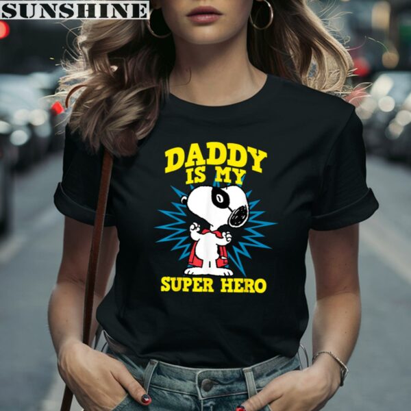 Peanuts Snoopy Fathers Day Super Hero Shirt 2 women shirt