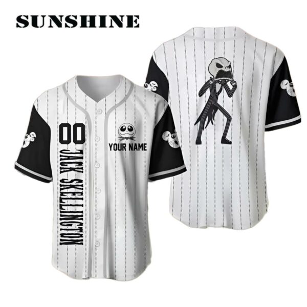 Personalize Jack Skeleton Name And Number Baseball Jersey Printed Thumb