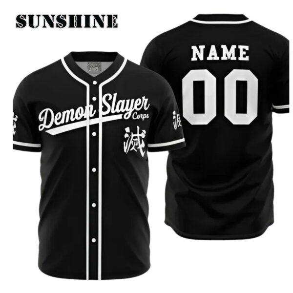 Personalized Demon Slayer Corps Baseball Jersey Printed Thumb