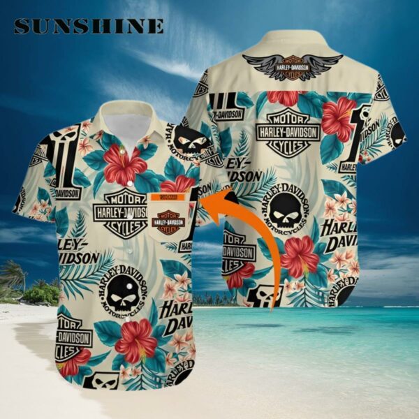 Personalized Hawaii Shirt Island Harley Davidson Summer Button Up Shirt Hawaiian Hawaiian