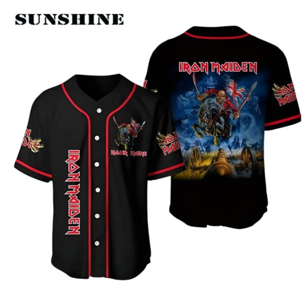 Personalized Iron Maiden Baseball Jersey Dance Death Iron Maiden Printed Thumb