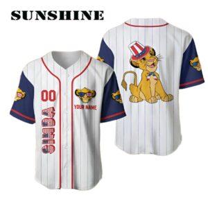 Personalized Lion Baseball Jersey Shirt For Independence Day July 4th Printed Thumb