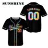 Personalized Name And Number Rainbow Baseball Jersey Printed Thumb