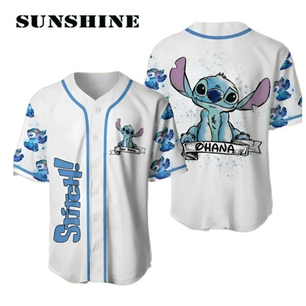 Personalized Stitch Baseball Jersey Custom Name Movie Baseball Jersey Disney Trip Printed Thumb