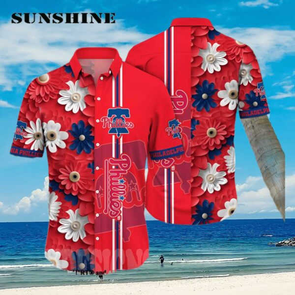 Philadelphia Phillies MLB Flower 3D Full Printing Hawaiian Shirt Aloha Shirt Aloha Shirt