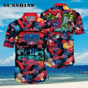 Philadelphia Phillies MLB Hawaiian Shirt Sun Showers Aloha Shirt Aloha Shirt Aloha Shirt