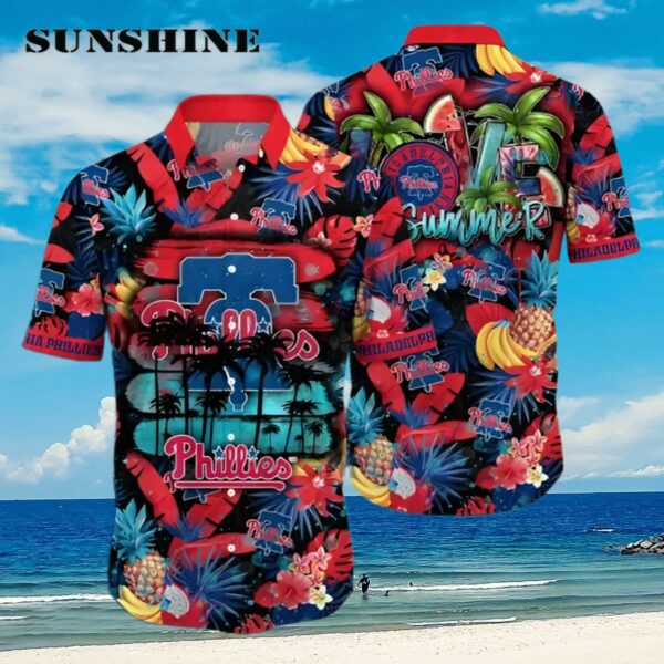 Philadelphia Phillies MLB Hawaiian Shirt Sun Showers Aloha Shirt Aloha Shirt Aloha Shirt