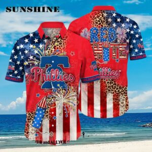 Philadelphia Phillies MLB Independence Day Unisex All Over Print Hawaiian Shirt Aloha Shirt Aloha Shirt
