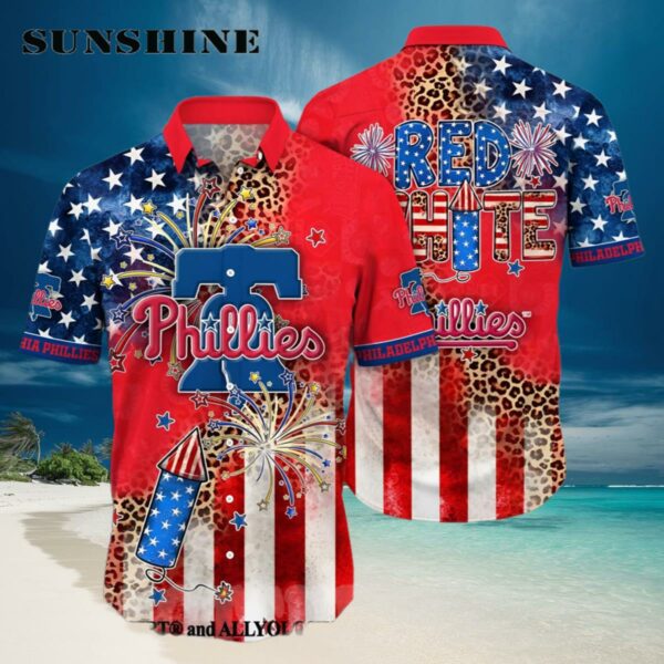 Philadelphia Phillies MLB Independence Day Unisex All Over Print Hawaiian Shirt Hawaiian Hawaiian