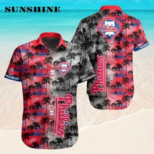 Philadelphia Phillies MLB Palm Tree Hawaiian Shirt Hawaaian Shirt Hawaaian Shirt