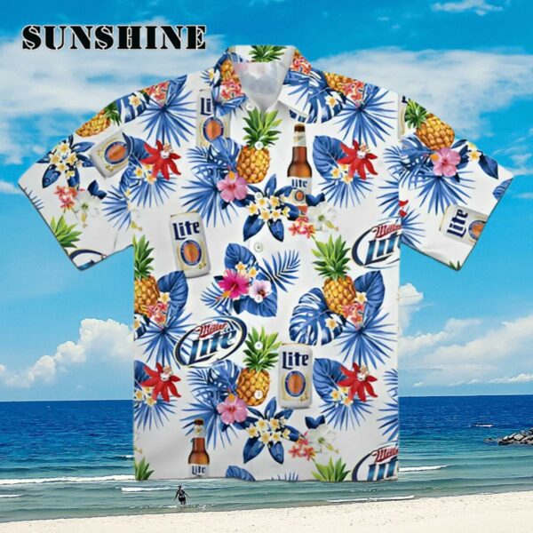 Pineapple Miller Lite Hawaiian Shirt Aloha Shirt Aloha Shirt