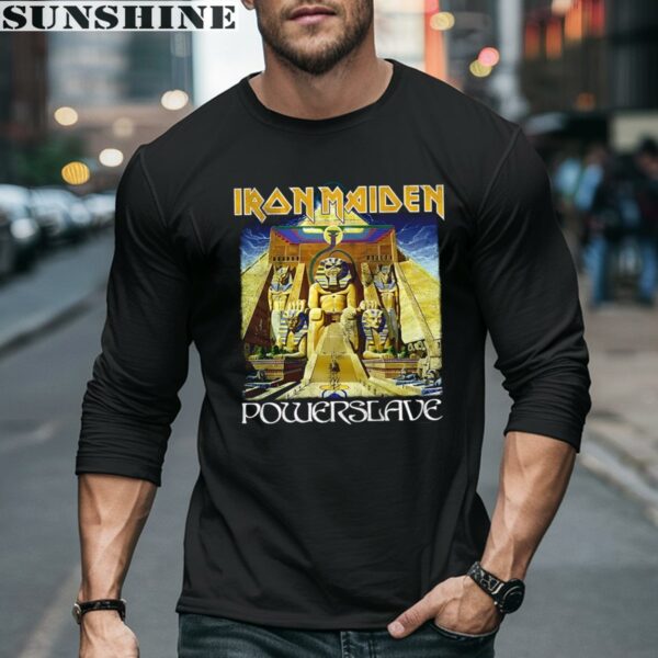 Powerslave Iron Maiden Shirt World Slavery Tour Official 5 long sleeve shirt