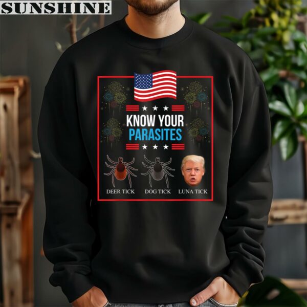 President Donald Trump Parasite Lunatic Shirt 3 sweatshirt