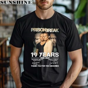 Prison Break 19 Years Of 2005 2024 Thank You For The Memories Signatures Shirt 1 men shirt