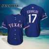 Ranger Nathan Eovaldi Replica Postseason Jersey Giveaway 2024 Hawaiian Hawaiian