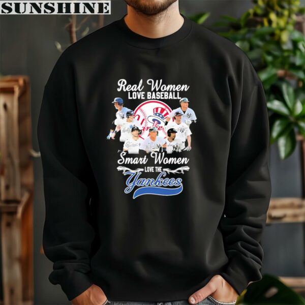 Real Women Love Baseball Smart Women Love The New York Yankees 2024 Signatures Shirt 3 sweatshirt