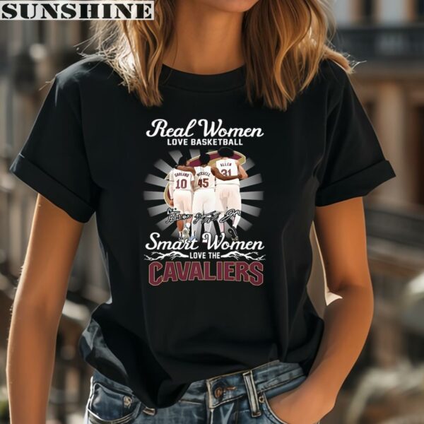 Real Women Love Basketball Smart Women Love The Cleveland Cavaliers Shirt 2 women shirt