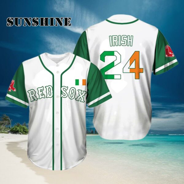 Red So Irish Celebration Baseball Jersey 2024 Giveaway Hawaiian Hawaiian