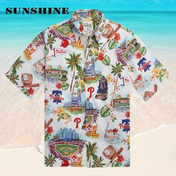 Reyn Spooner Philadelphia Phillies Authentic Hawaiian Print Polo Shirt Hawaaian Shirt Hawaaian Shirt