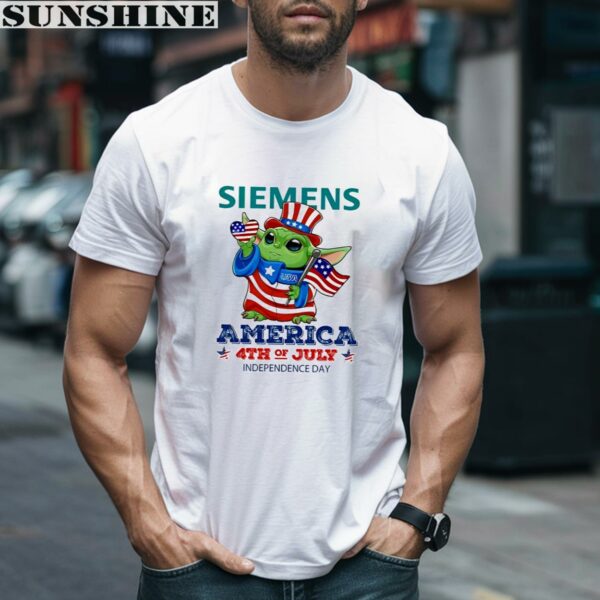 Siemens Baby Yoda America 4th of July Independence Day 2024 Shirt 2 men shirt