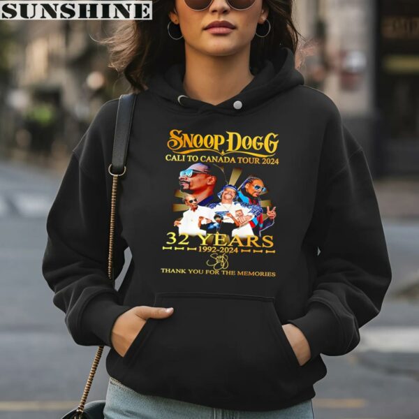 Snoop Dogg Cali To Canada Tour 2024 32 Years 1992 2024 Thank You For The Memories Shirt 4 hoodie