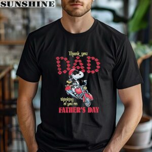 Snoopy Thank You Dad Thinking Of You On Fathers Day shirt 1 men shirt