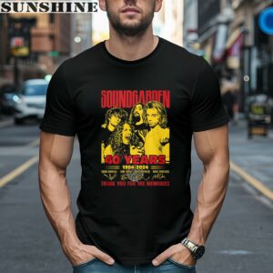 Soundgarden 40 Years 1984 2024 Thank You For The Memories Shirt 1 men shirt