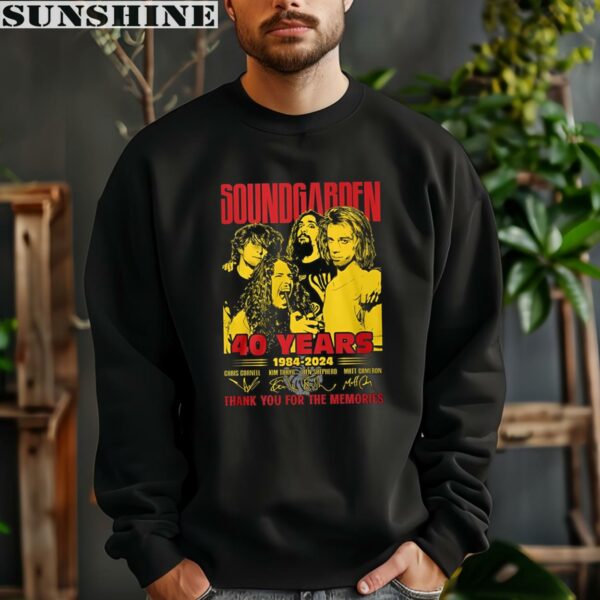 Soundgarden 40 Years 1984 2024 Thank You For The Memories Shirt 3 sweatshirt