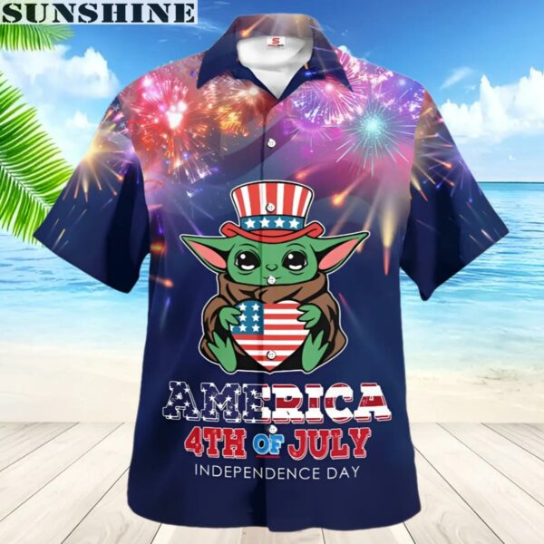 Star Wars Yoda Us Flag Happy 4th Of July Independence Day Hawaii Shirt 1 aloha