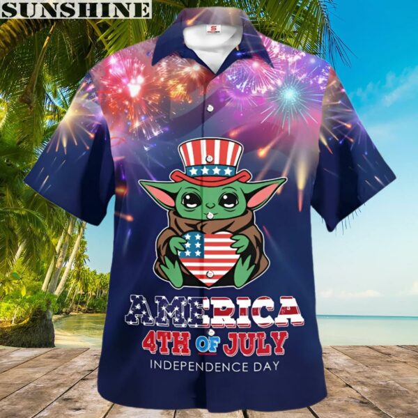 Star Wars Yoda Us Flag Happy 4th Of July Independence Day Hawaii Shirt 2 hawaiian
