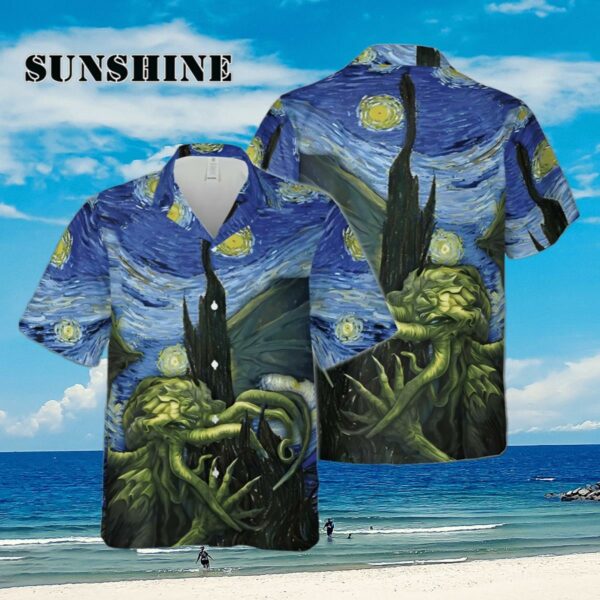 Starry Night Hawaiian Shirt For Men And Women Aloha Shirt Aloha Shirt