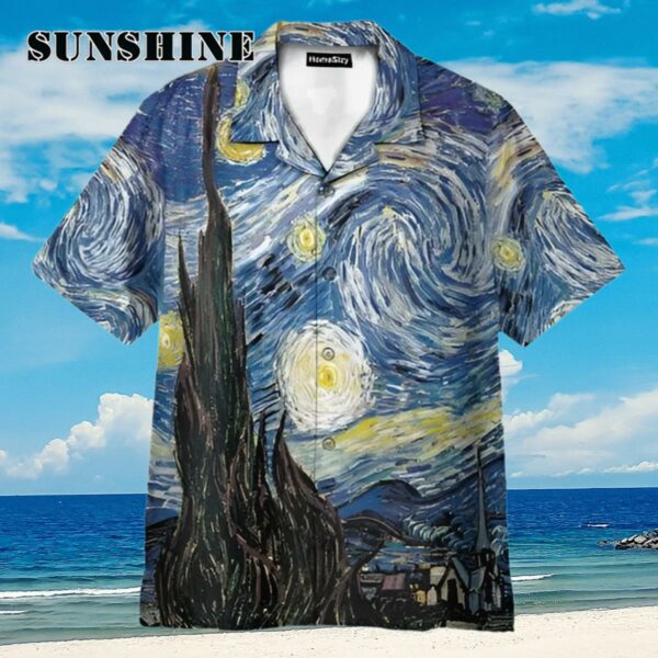 Starry Night Summer Beach Hawaiian Shirt Aloha Shirt Aloha Shirt