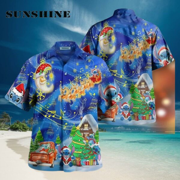 Stitch In Amazing Christmas Hawaiian Shirt Hawaiian Hawaiian