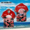 Stoke City FC Palm Tree Sunset Floral Hawaiian Shirt Aloha Shirt Aloha Shirt