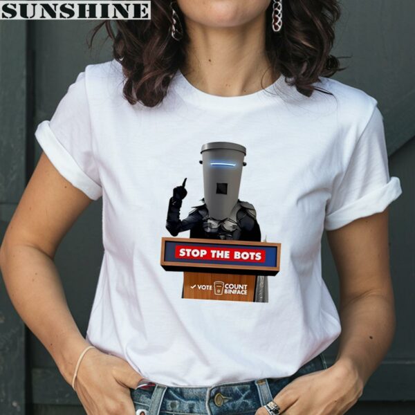 Stop The Bots Vote Count Binface Shirt 2 women shirt