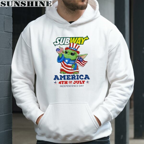 Subway Baby Yoda America 4th of July Independence Day shirt 4 hoodie