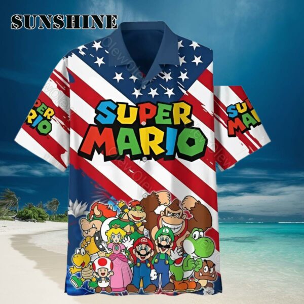 Super Mario America Hawaiian Shirt Hawaiian Hawaiian