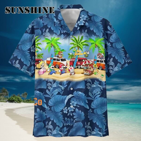 Super Mario Tropical Hawaiian Aloha Shirt Hawaiian Hawaiian