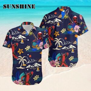 Superhero Deadpool Tropical Hawaiian Shirt