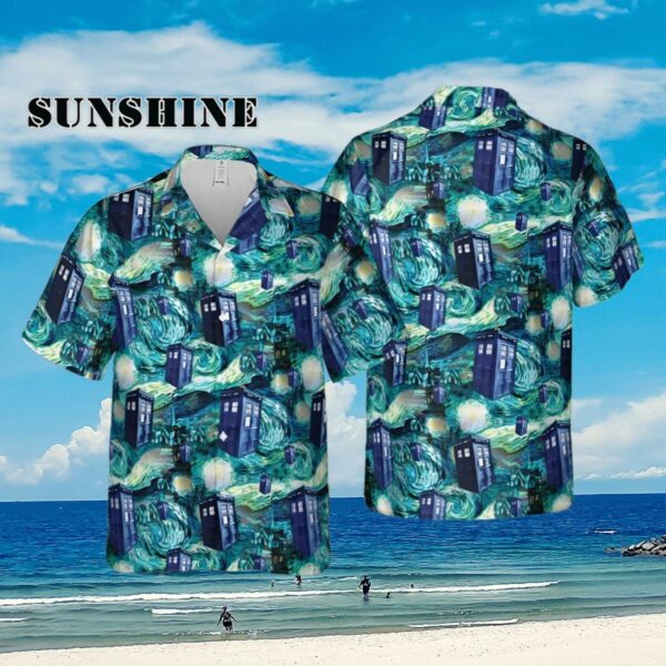 Tardis Starry Night Doctor Who Hawaiian Shirts For Men And Women Aloha Shirt Aloha Shirt