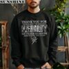 Thank You For Your Music And The Memories 1945 2015 Lemmy IAn Fraser Kilmister Born To Lose Live To Win Shirt 3 sweatshirt